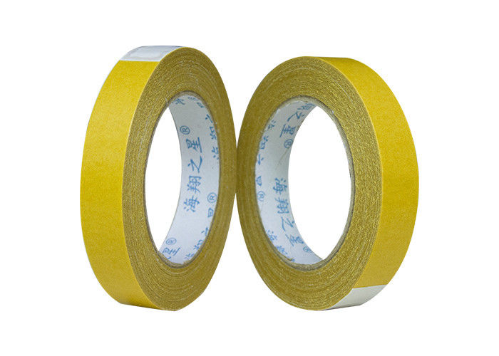 Indoor / Outdoor Yellow 2 Inches 30Y Double Sided Carpet Tape For Rugs