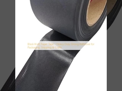 Black Kraft Paper Tape - Heavy Duty Strong Adhesive for Packaging, Shipping & Crafts