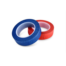 60Y 2&quot; Narrow Width Colored Masking Tape Low Noise Nature Rubber UV Resistant