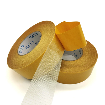 Adhesive Strength Fire Resistant Fiberglass Mesh Tape With Customized Logo