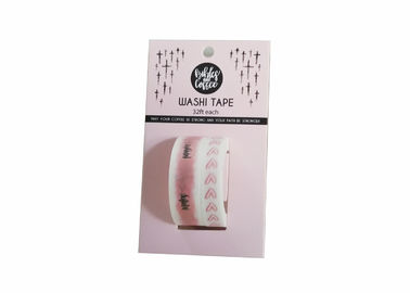 Custom Printed Plastic Core Washi Paper Tape