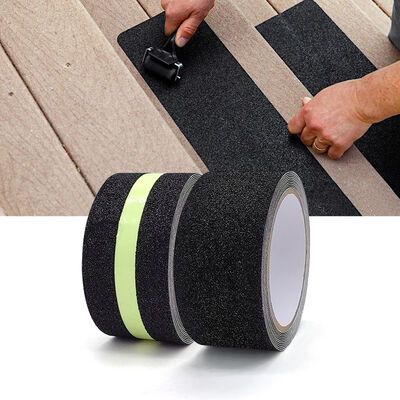 Industrial Stair Walkway Protection Solution Non Slip Floor Tape Strong Traction Surface