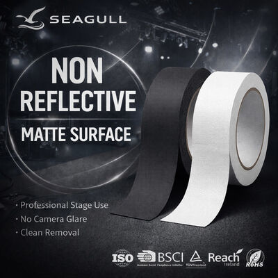 Matt Cloth Gaffer Tape for Stage Cable Securing Low Reflection Finish