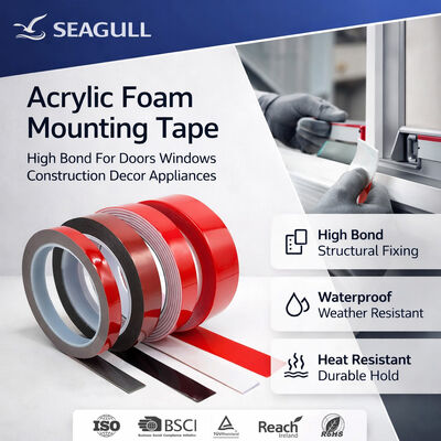 Industrial Custom Double Sided Acrylic Foam Tape For Glass Curtain Wall Assembly Structural Bonding
