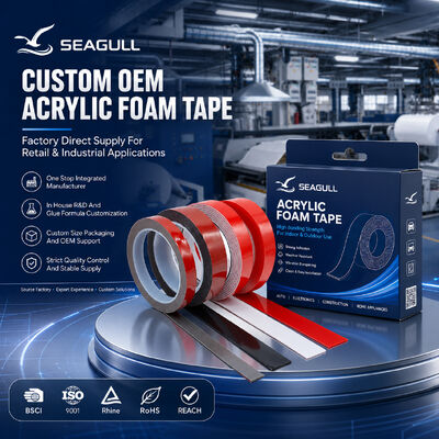 Custom Acrylic Structural Bonding Foam Tape For Transportation Equipment Assembly