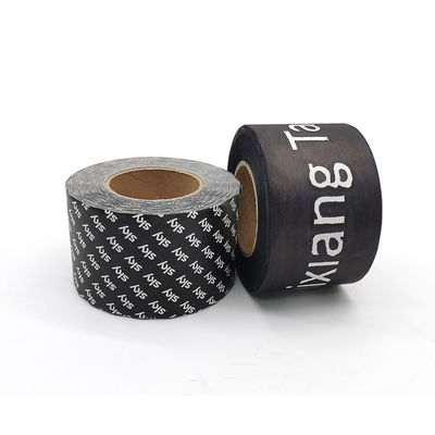Customizable Logo Black Single Sided Hot Melt Self Adhesive Kraft Paper Tape