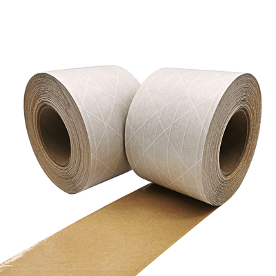 Single Sided Eco Friendly Brown Wet Water Printing Kraft Paper Tape