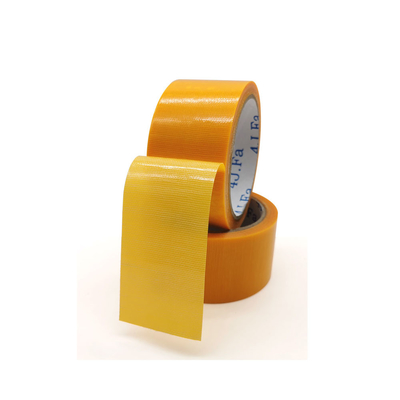 Residue Free Yellow Fiber Duct Tape For Sealing Carpets