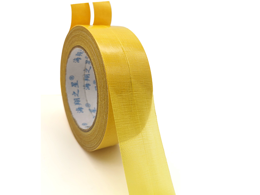 Yellow Double Sided Hot Melt Adhesive Customizable Carpet Tape