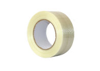 No Residue Transparent Crosslink Mesh Reinforced Filament Tape For  Carton Sealing