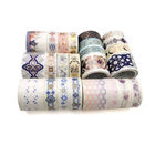 Japanese Paper Tape Roll Simple Dreamy Hollow Lace Adhesive Washi Tape Stickers For Diary DIY Decorative
