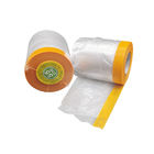 Pre Taped Masking Film Floor Paint Shield Moving Protective Car Plastic Protective Film For Carpets