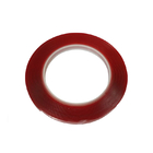 Waterproof Double Sided Acrylic Foam Tape 1mm Thick Red Film Permanent Adhere