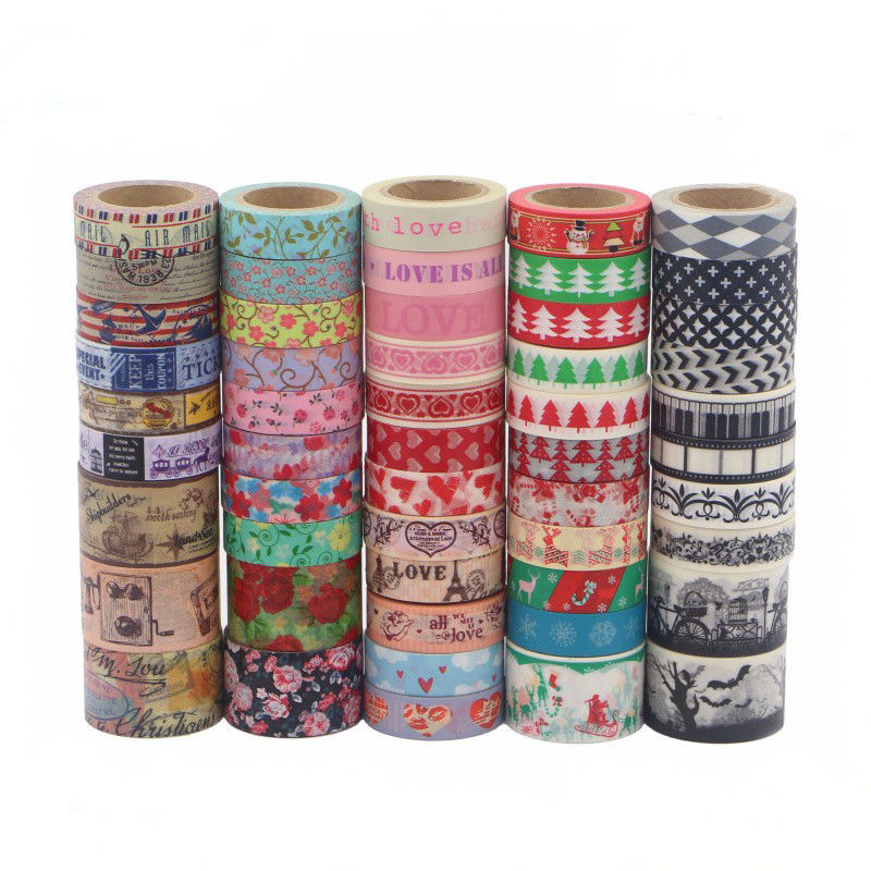 Cute Fabric Patterned Washi Tape Strong Adhesion Scrapbook Gift Wrapping