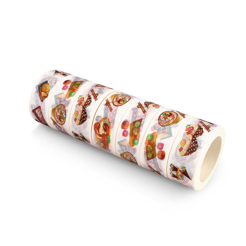 Sticky Washi Paper Tape Pressure Sensitive Reposition Without Adhesive Residue