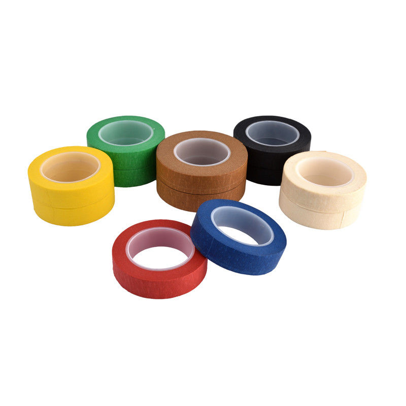 Easy Peel Colored Masking Tape , Rubber Base Colored Packing Tape Heat
