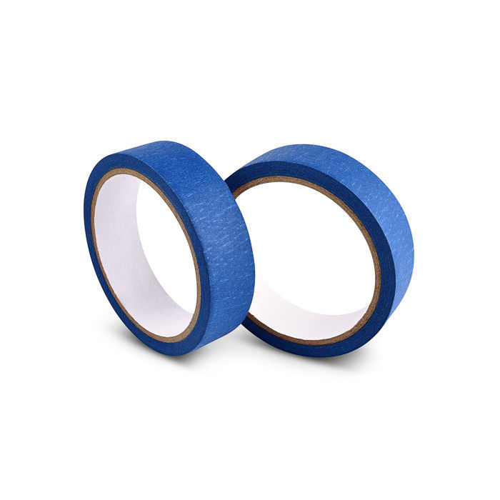 Blue Colored Masking Tape , Single Sided Masking Tape For Painting / Spaying