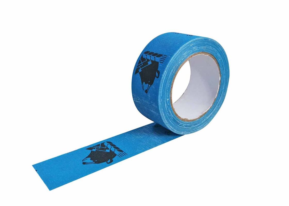 Blue Printed Packing Colored Cloth Duct Tape For Decorating High