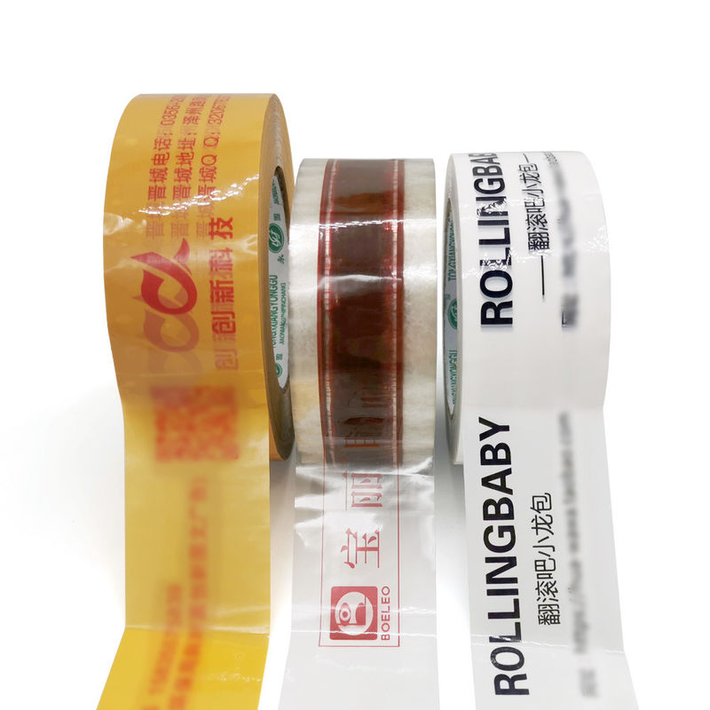 Transparent Yellow White Bopp Packing Tape For Box Sealing