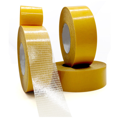 Cross Weave Fiberglass Double Sided Adhesive Tape Mesh Synthetic Rubber