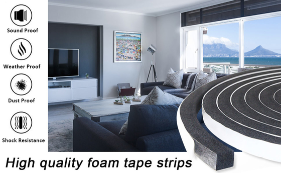 Heat Resistant Eva Foam Double Sided Tape White / Black Carton Sealing 0.5-5mm