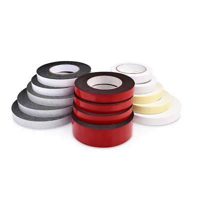ISO 9001 EVA Foam Double Sided Tape White Or Black With Acrylic Adhesion