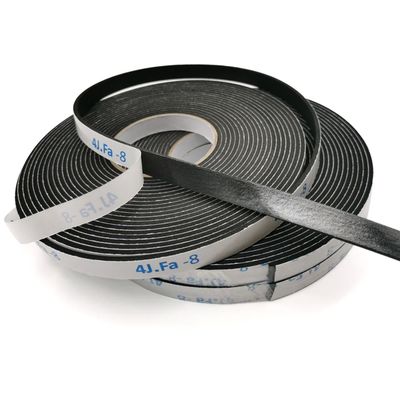 White Black 0.5mm-5mm EVA Foam Sealing Tape With Both Hot Melt And Pressure Sensitive Adhesive