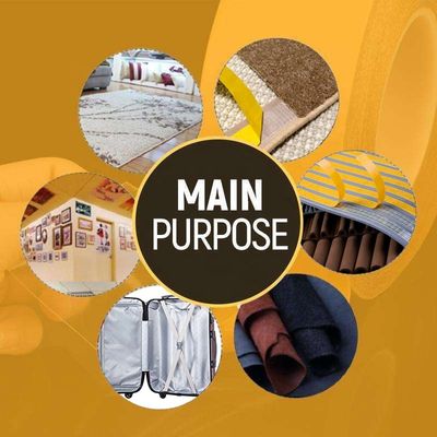High Adhesive Strength Double Sided Fiberglass Mesh Tape with 220MIC Thickness for PVC Weather Strips and Floors