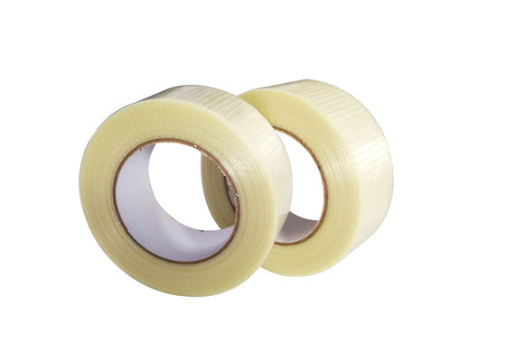 Reinforced Single Sided Filament Strapping Tape with High Viscosity and Strong Tensile Force for Heavy Duty Packing