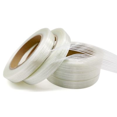 Fiberglass Filament Tape with 135mic Thickness 800N/inch Tensile Strength and 11N/inch Pell Adhesion for Heavy Packing and Metal Strapping