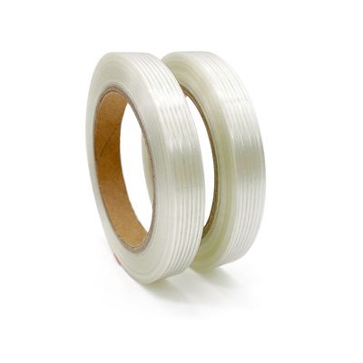 Fiberglass Filament Tape with 135mic Thickness 800N/inch Tensile Strength and 11N/inch Pell Adhesion for Heavy Packing and Metal Strapping