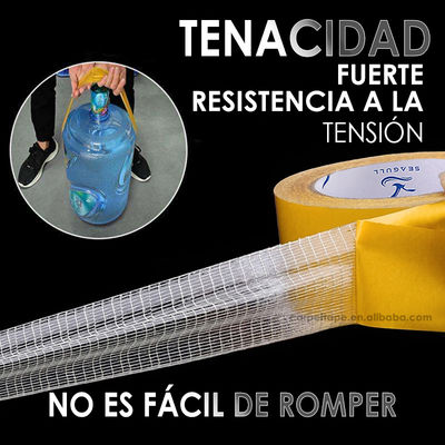 Double Sided Fiberglass Tape with 72 oz/in Peel Adhesion 45 lbs/in Tensile Strength and 5-7% Elongation at Break