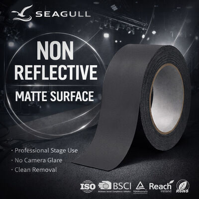 Professional Cloth Matte Surface Gaffer Tape For Theater Lighting Audio Video Setup