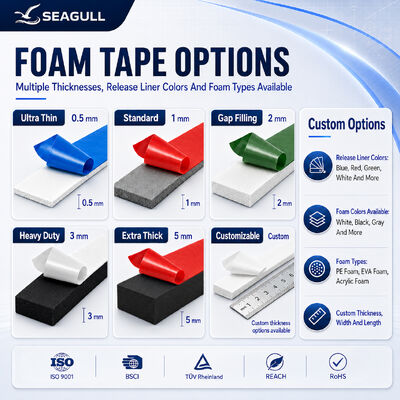 High Density PE Foam Tape For Construction Decoration Mounting Sealing