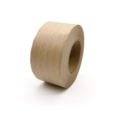 Single Sided Brown Hot Melt Adhesive Plus Line Kraft Paper Tape