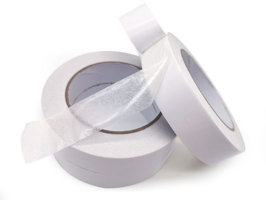 High Tack Acrylic Adhesive Double Sided Tissue Paper Tape Roll For Laminating