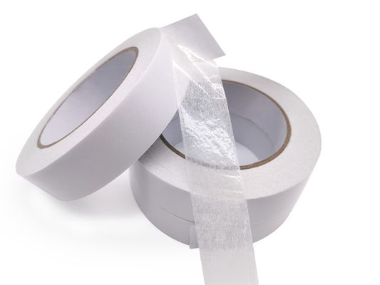 High Tack Acrylic Adhesive Double Sided Tissue Paper Tape Roll For Laminating