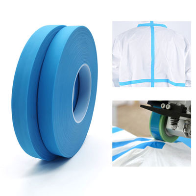 20mm*200m Blue Waterproof Non Woven Fabric Hot Air Seam Sealing Tape For Protective Suit