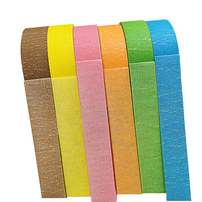 Free Sample Single Sided Rubber Residue Free Multicolor Masking Tape