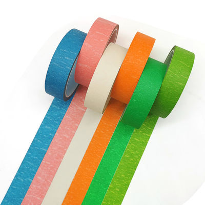 Customizable Size Single Side Residue Free Multicolor Masking Paper Spray Paint Tape