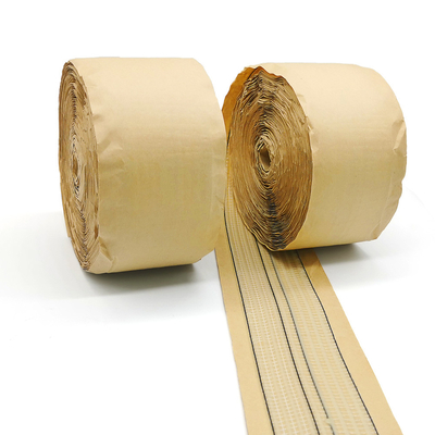 Single Sided Kraft Paper Hot Melt Adhesive Heat Sealable Curtain Tape