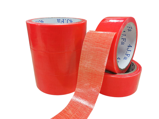 Wholesale Price Single Sided Waterproof Red Fiber Cloth Tape