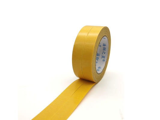 Yellow Double Sided Hot Melt Adhesive Customizable Carpet Tape