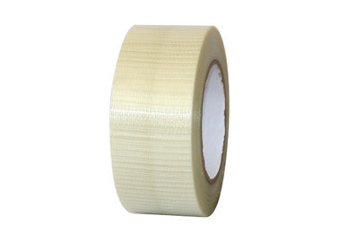 Waterproof Fiberglass Mesh Tape Carton Sealing PET Film With Glass Yarn