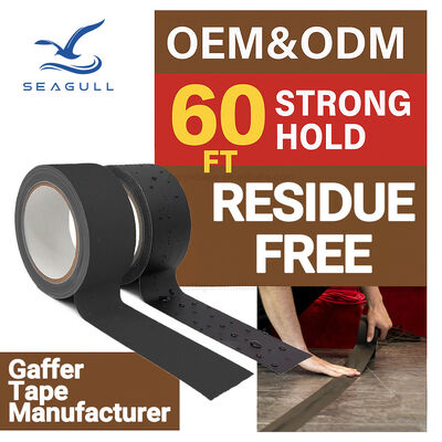 Heavy Duty Cloth Gaffer Tape For Event Flooring Cable Management Temporary Fixing