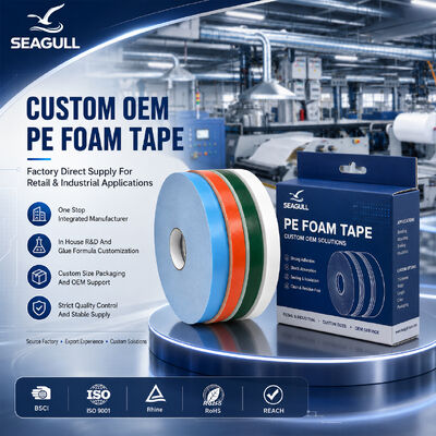 High Density PE Foam Tape For Construction Decoration Mounting Sealing
