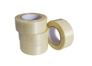 Clear Fiberglass Mesh Tape , Heavy Duty Mesh Tape Carton Seaming / Package