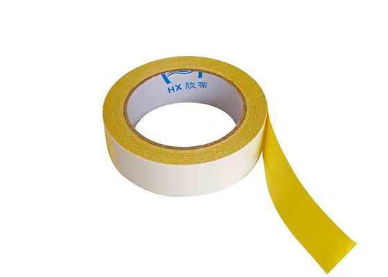 Yellow 2 Inches 30Y Double Sided Carpet Tape For Rugs , Mats , Pads , Runners