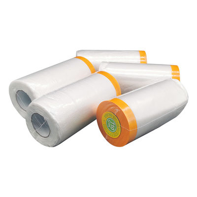 General Purpose Use Waterproof Pre Taped Masking Transparent Film