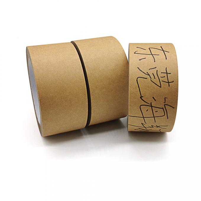 Custom Self Adhesive Brown Kraft Gummed Paper Sealing Tape